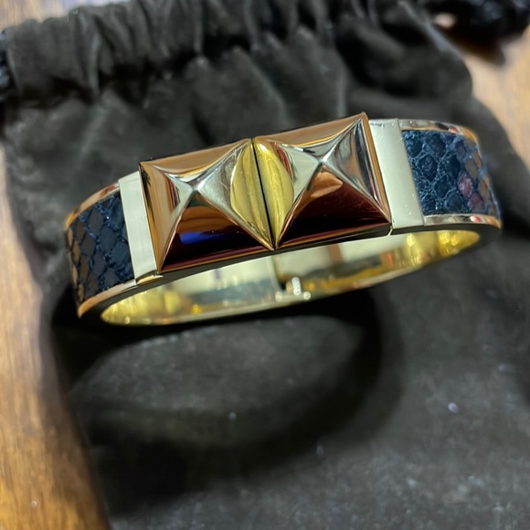 Michael Kors Studded Leather Bangle - Picture 1 of 8
